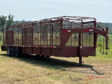 2000 CIRCLE W GOOSENECK LIVESTOCK TRAILER