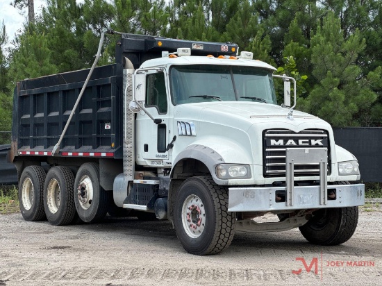 2014 MACK GU713 GRANITE TRI-AXLE DUMP TRUCK