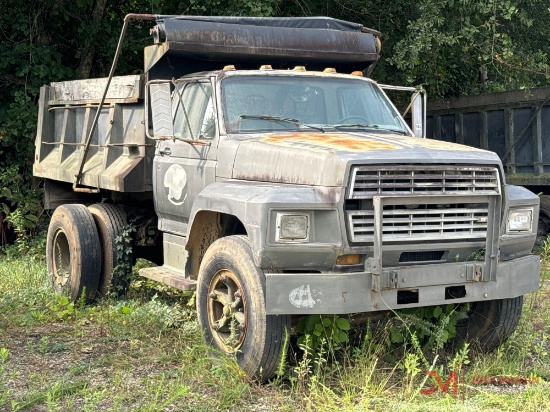 1984 FORD F600 S/A DUMP TRUCK