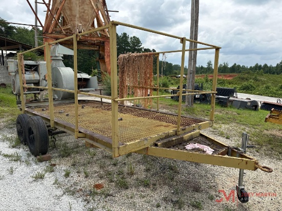 STRAW BLOWER ON 79" X 151" T/A TRAILER