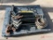 CONTENTS OF PALLET (2) GI HITCHES, EDGE PROTECTORS, RATCHET STRAP