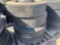 (4) 11R22.5 TRUCK TIRES & STEEL WHEELS