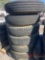 (6) TRUCK TIRES & STEEL WHEELS