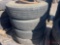 PALLET OF (4) 9.00R20 TIRES & STEEL WHEELS