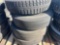 PALLET OF (4) VARIOUS TIRES & STEEL WHEELS
