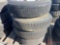 PALLET OF (4) VARIOUS TIRES & STEEL WHEELS