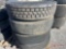 PALLET OF (4) VARIOUS TIRES & STEEL WHEELS