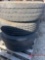 PALLET OF (4) VARIOUS TIRES & STEEL WHEELS