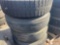 PALLET OF (4) VARIOUS TIRES & ALUMINUM WHEELS