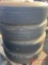PALLET OF (4) VARIOUS TIRES & STEEL WHEELS