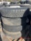 PALLET OF (4) VARIOUS TIRES & STEEL WHEELS