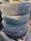 PALLET OF (4) VARIOUS TIRES & STEEL WHEELS