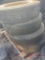 PALLET OF (4) VARIOUS TIRES & STEEL WHEELS