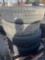 PALLET OF (4) VARIOUS TIRES & STEEL WHEELS