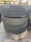 PALLET OF (4) VARIOUS TIRES & STEEL WHEELS
