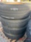 PALLET OF (4) VARIOUS TIRES & STEEL WHEELS