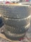PALLET OF (4) 11R22.5 TIRES & STEEL WHEELS