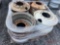 (8) STEEL TRUCK WHEELS