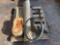 CONTENTS OF PALLET: STEERING WHEEL, MUFFLER, & OIL PAN
