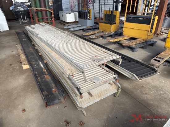 PALLET OF ALUMINUM SLIDE IN BOX TRUCK RAMPS AND TRUCK FRAMES