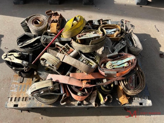 PALLET OF RATCHET STRAPS