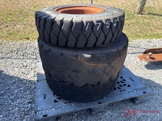 (3) FORKLIFT TIRES