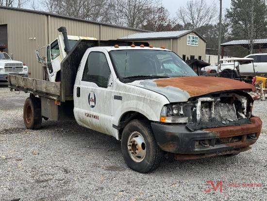 2003 FORD F-350 XL SUPER DUTY FLATBED DUMP TRUCK