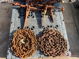 SET OF (4) RATCHET BINDERS AND (2) CHAINS