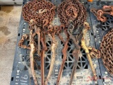 SET OF (7) SNAP BINDERS AND (2) CHAINS