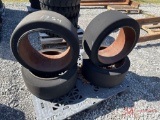 (4) FORKLIFT TIRES