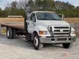 2007 FORD F-650 XL SUPER DUTY FLATBED TRUCK