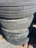 PALLET OF (4) VARIOUS TIRES & ALUMINUM WHEELS