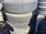 PALLET OF (4) VARIOUS TIRES & STEEL WHEELS