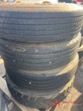 PALLET OF (4) VARIOUS TIRES & STEEL WHEELS
