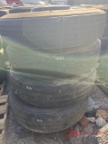 PALLET OF (4) 10R22.5 TIRES & STEEL WHEELS