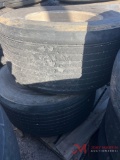 PALLET OF (2) 445/50/R22.5 TIRES & ALUMINUM WHEELS