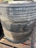 PALLET OF (4) VARIOUS TIRES & ALUMINUM WHEELS