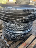 PALLET OF (4) VARIOUS TRUCK TIRES