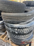 PALLET OF (4) VARIOUS TRUCK TIRES