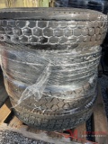 PALLET OF (4) VARIOUS TRUCK TIRES