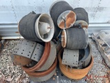 CONTENTS OF PALLET: BRAKE DRUMS, PADS, & AIR BAGS