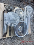 CONTENTS OF PALLET: TRUCK WHEEL SIMULATORS & HUB CAPS