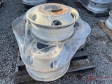 (4) STEEL TRUCK WHEELS