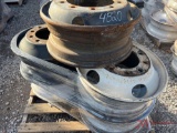 (5) STEEL TRUCK WHEELS