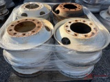 (8) STEEL TRUCK WHEELS
