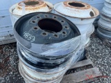 (9) STEEL TRUCK WHEELS