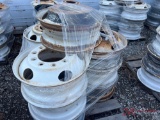 (10) STEEL TRUCK WHEELS