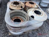 (8) STEEL TRUCK WHEELS