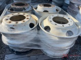(8) STEEL TRUCK WHEELS