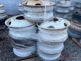 (10) STEEL TRUCK WHEELS